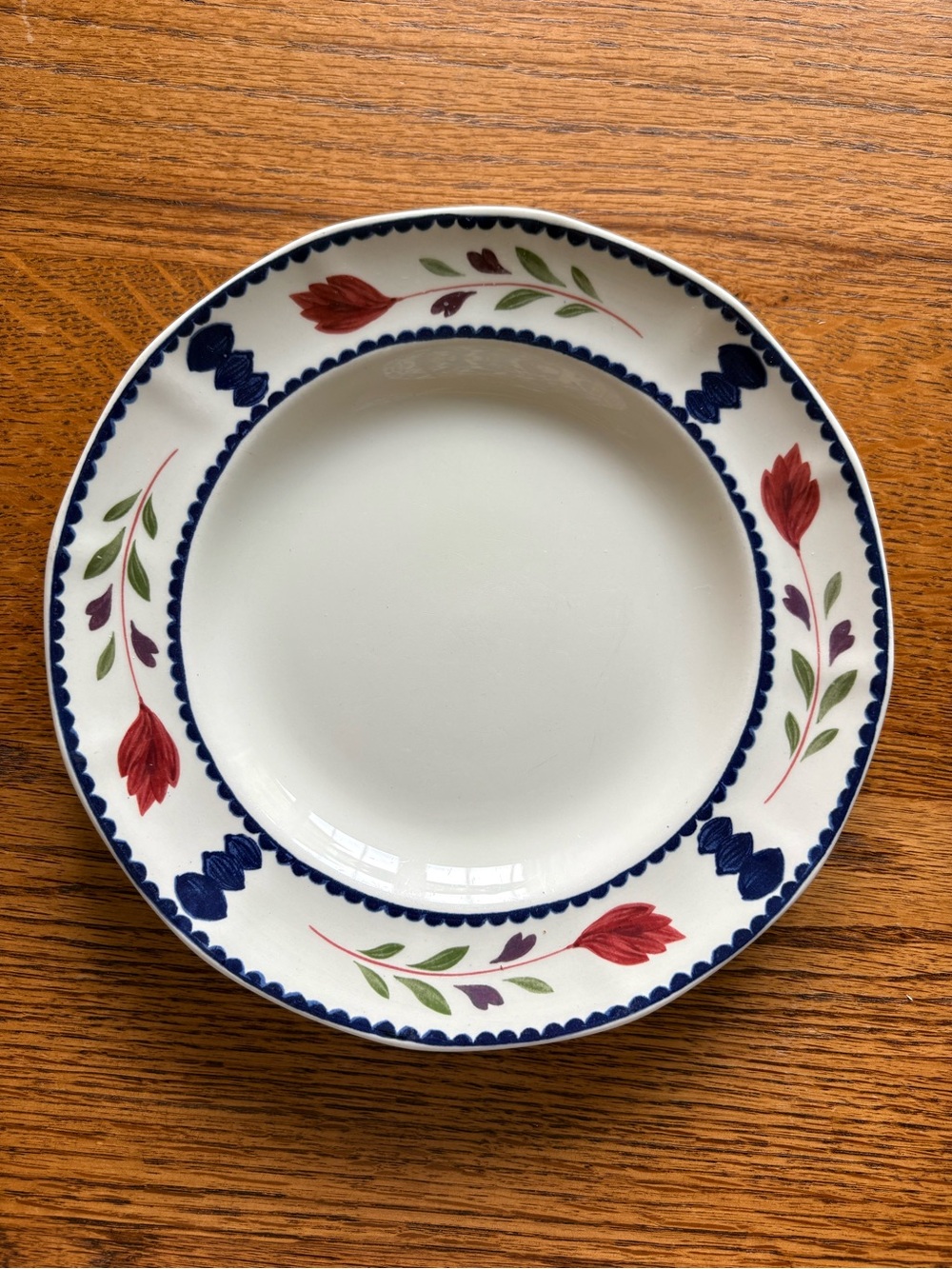 1 Adam’s Real English Stoneware 8” Salad Plate Lancaster pattern